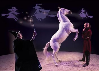 "The Witches' Merry-go-round": A Horrifying Riding Show on the Haras du Pin on Halloween