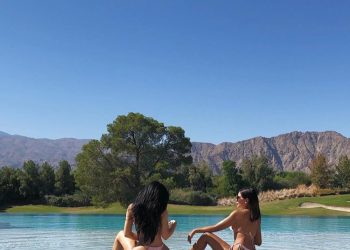 Kylie Jenner Breaks The Internet In Skimpy Bathing Suit At Kim Kardashian’s Birthday Pool Getaway