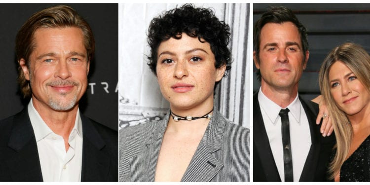 Golden Globes Double Date – Jennifer Aniston, Justin Theroux, Brad Pitt, and Alia Shawkat