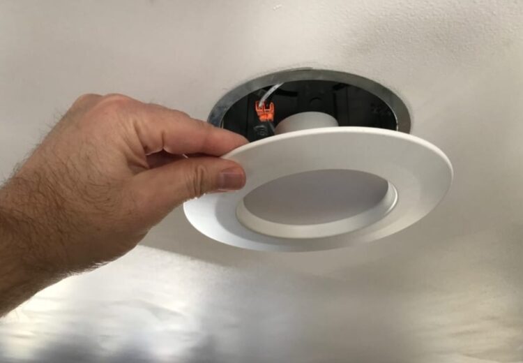 kitchen can light vs recessed light
