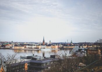 A panoramic view of Stockholm's city center