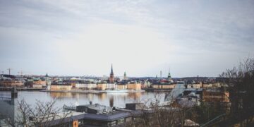 A panoramic view of Stockholm's city center
