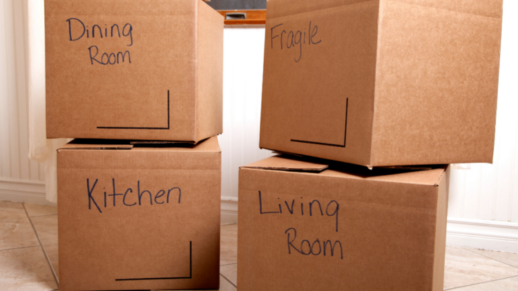 labeling boxes for moving